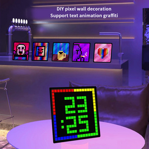 Tablero de visualización de píxeles LED de 16*16 Pantalla de marco de píxeles Control de aplicación de pantalla inteligente Imágenes de bricolaje para decoración de escritorio - Product Image 5