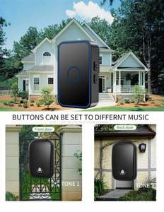 <span class=keywords><strong>Timbre</strong></span> inalámbrico con botón de encendido automático, batería libre, rango de operación de 150M, 60 melodías, enchufe - Product Image 5