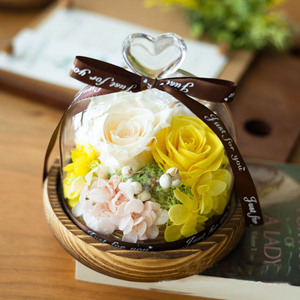 Rosa Preservada en Cúpula de Cristal, Caja Sorpresa con Estilos Aleatorios, Regalo para Novia, Día de San Valentín, Día del Maestro - Product Image 1