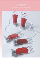 Lápiz Labial Nude de Alta Calidad con Etiqueta Personalizada, Cosmético Rojo Sexy Mate Cremoso, Líquido Mineral Impermeable, Brillo Labial en Tamaño de Viaje