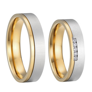 Joyería occidental de acero inoxidable para parejas, anillos de boda, anel bague, eheringe, snubni, prsten, anelli - Product Image 5