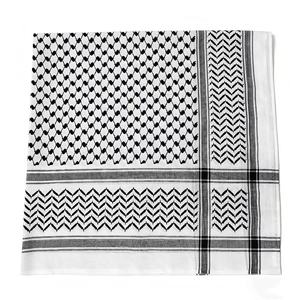 Wholesaler Adult Saudi Palestine Keffiyeh Black Shemagh Arab Premium <b>Wrap</b> Muslim Headwear <b>Head</b> Scarf for Men - Product Image 3