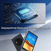 Smartphone à clavier 4G DUO QIN F25 6 Go + 128 Go Android 14 GMS Clavier russe gravé Double SIM Batterie 2700 mAh Appareil photo 2MP + 8MP