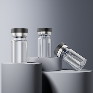 Mini Frascos Tubulares de Vidrio Transparente de Borosilicato Vacíos de 1ml, 2ml, 3ml, 4ml, 5ml con Tapa de Rosca - Product Image 1