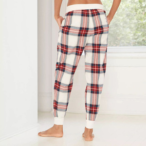 Flanella di Controllo Plaid <span class=keywords><strong>A</strong></span> Vita Alta Pantaloni Pantaloni Salotto Pigiami Delle Signore Casual <span class=keywords><strong>Pigiama</strong></span> Bottoms Pigiami Delle Donne di Salotto Pantaloni Pantaloni <span class=keywords><strong>A</strong></span> Pelo - Product Image 4