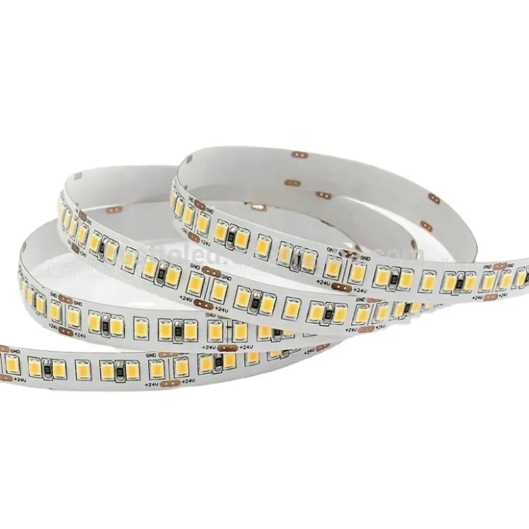 DC 24V PWM dim 182LEDs/m 10mm wide PCB SMD 2835 flexible LED strip lights for indoor