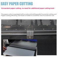 Impresora DTF A3 A4 con Circulación de Tinta Blanca, Transferencia Térmica XP600, Impresión Directa a Película, Máquina de Impresión de Camisetas y Prendas Textiles con Alimentador de Rollo