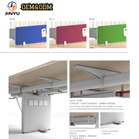 Bureau modulaire convertible moderne pour 4 personnes Table de bureau à concept ouvert avec pieds en métal pour espaces de travail