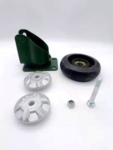 YTOP 3 Zoll Bohrloch-Befestigung Gummi-Roller mit Bremse leichte Last tpr-Radroller - Product Image 4