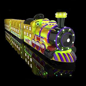 Chine Fournisseur Parc Attraction Route Tourisme Électrique Kiddie Mini Enfants Aire <span class=keywords><strong>De</strong></span> Jeux D'attractions <span class=keywords><strong>Train</strong></span> Sans Rail À Vendre - Product Image 2