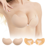 Soutien-gorge adhésif invisible en silicone, sans bretelles, sans dos, à forte tenue, résistant à la transpiration, respirant et réutilisable pour femme
