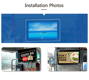 Fournisseur ODM Écran de voiture à <span class=keywords><strong>tube</strong></span> de 21 pouces Android TF/WIFI/BT Affichage publicitaire universel FM AV Téléviseur de voiture pour bus, train, camionnette - Product Image 5