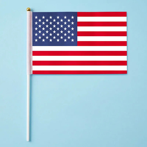 50 Bandiere Nazionali da Sventolare a Mano per la Coppa <span class=keywords><strong>del</strong></span> Mondo di Calcio 2026 (USA-Canada-Messico) - Top 32 Paesi - Souvenir per Partite di Calcio - Product Image 4