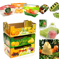 RDY Gemüse-Plastiktüten Netz-Wellpappe Obstschutznetz Zwiebel-Gemüse-Papierverpackung Versandkartons