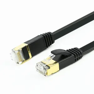 XXD 전문 생산 블랙 cat8 이더넷 케이블 rj45-connector SSTP/SFTP FTP 패치 코드 케이블 사용자 정의 길이