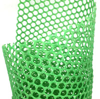 Clôture en treillis métallique en plastique HDPE durable, perforée, à trous carrés, personnalisable, imperméable, pour élevage de volailles et poulaillers