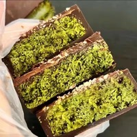 Chocolats Directs d'Usine OEM, Barres de Chocolat, Bonbons, Biscuits, Snacks aux Noix, Confiture de Pistache Solide Halal, Alimentation Sucrée, Vente en Gros, Chocolat de Dubaï