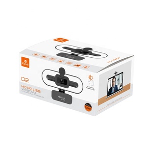 D2 Full HD <strong>Web</strong> <strong>Camera</strong> with Microphone for PC Laptop 1080P Live Streaming Flexible USB Interface With Light - Product Image 4