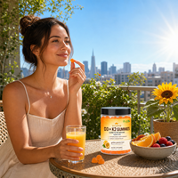 Fabricant chinois de gommes à mâcher personnalisées aromatisées à la vitamine D3 5000 UI K2 MK-7 pour la force des os et des dents et la santé immunitaire