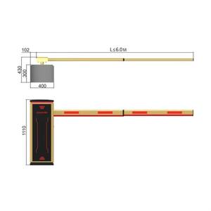 Fabricant de barrières de circulation, système de stationnement automobile à succès en Chine, barrière automatique à bras - Product Image 2