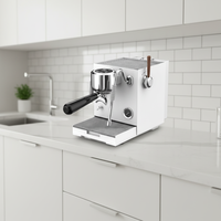 Machine à expresso, cafetière, mousseur automatique avec contrôle de la température, détection du niveau d'eau, libération de la pression du groupe tête