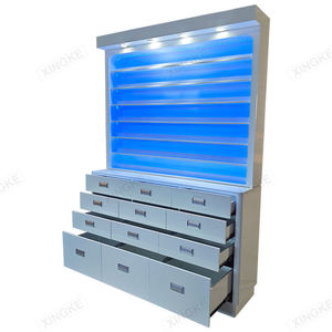 Meuble de présentation moderne en bois pour poudres de vernis à ongles et gel, avec couleur personnalisable, ensemble de mobilier de salon, direct usine - Product Image 5