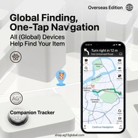 Traceur GPS double système pour animaux de compagnie, dispositif anti-perte Bluetooth pour chiens et chats, suivi en temps réel Android iOS
