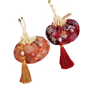 Empty Sachet Colorful Floral Drawstring Jewelry Pouch with Tassel Women Necklace <b>Storage</b> Bag Fabric Gift Purse Organizer - Product Image 1