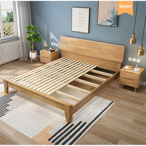 Ensembles <span class=keywords><strong>de</strong></span> meubles <span class=keywords><strong>de</strong></span> chambre à coucher modernes avec <span class=keywords><strong>lit</strong></span> simple et <span class=keywords><strong>lit</strong></span> Queen King avec cadre <span class=keywords><strong>de</strong></span> <span class=keywords><strong>lit</strong></span> en bois massif design mural pour usage domestique - Product Image 3