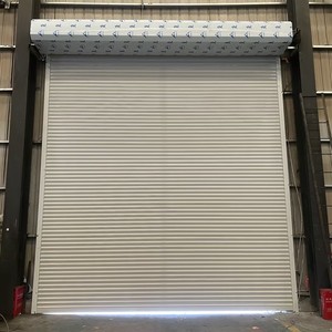 Puerta de Garaje Enrollable Automática, Industrial, Eléctrica, de Acero Galvanizado, Resistente al Viento, para Hoteles, Villas y Escuelas - Product Image 6