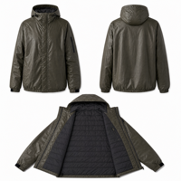 Veste de sport d'extérieur pour homme, légère, imperméable, coupe-vent, anti-UV, à séchage rapide, avec capuche et rembourrage en poly, interchangeable