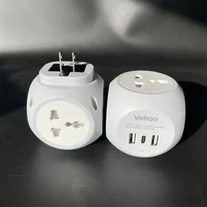 Nuovo a buon mercato power cube strip con adattatore USB e tipo C power charger