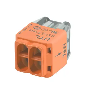 UTL 4 Poles Mini Quick connect wiring connectors Push-in quick wire connector