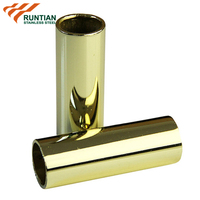 Golden Stainless Steel Pipe 316 Stainless Pipe Inox 201 304 316 Golden Stainless Steel Pipe Gold Mirror Stainless Steel Round Tube From China Foshan Market