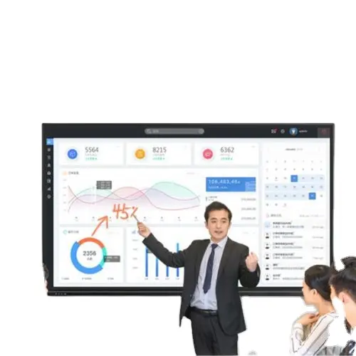 Metafit Oem Odm Digital Whiteboard 4k-Display 65 75 86 Zoll Interaktives Flach bildschirm Multi-Touchscreen-Smart board