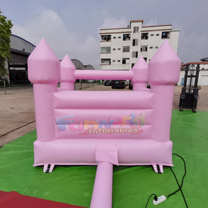 Outdoor commercial <b>inflatable</b> modern pink bounce <b>house</b> kids bouncing castle for parties weddings and events - Product Image 5