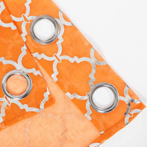 Rideau de sol en tulle personnalisé, tissu imprimé métallique argent, bon marché, vente en gros, prêt à installer - Product Image 5