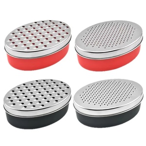 Multifunction Kitchen Grade Hand Manual Stainless Steel Cheese Grater Box Grater With Storage Container - Product Image 5
