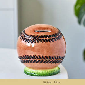 Salvadanaio in Ceramica a Forma di Pallone da Calcio, Personalizzabile, Regalo Sportivo, Fornitore all'Ingrosso OEM, Salvadanaio per Bambini e Adulti - Product Image 6