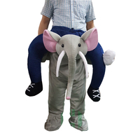 Costume de Cosplay de noël d'éléphant, pantalon magique de fausses jambes de père noël pour femme et homme