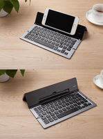 Teclado Bluetooth Plegable, Portátil, Inalámbrico, Recargable por USB, para Teléfonos Inteligentes IOS, Android y Windows