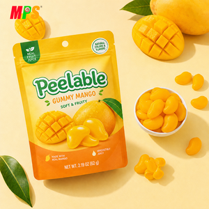 MPS Candy Gummy Peelable Mango <strong>Sweet</strong> Halal Real Fruit Juice Peeling Mango Original Flavored Peeled Gummy Candy - Product Image 2