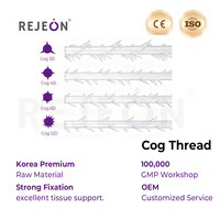 Fil tenseur R DDP Cog Thread Hilos PCL/PLLA coréen 18/19/21G 100mm avec FDS pour la formation en esthétique et le lifting du nez, OEM/ODM disponible