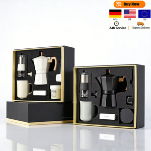 ชุดของขวัญสำ<span class=keywords><strong>ห</strong></span><span class=keywords><strong>รับ</strong></span>คนรักกาแฟ Flip Coffee Lovers ชุดโมเดิร์นมินิเครื่อง<span class=keywords><strong>บด</strong></span><span class=keywords><strong>กาแฟ</strong></span>แบบมือ<span class=keywords><strong>ห</strong></span>มุน <span class=keywords><strong>ห</strong></span>ม้อโมก้าพอต 6 ชิ้น 150 มล. ของขวัญคริสต์มาส ทำจากโลหะ ทนทาน - Product Image 1