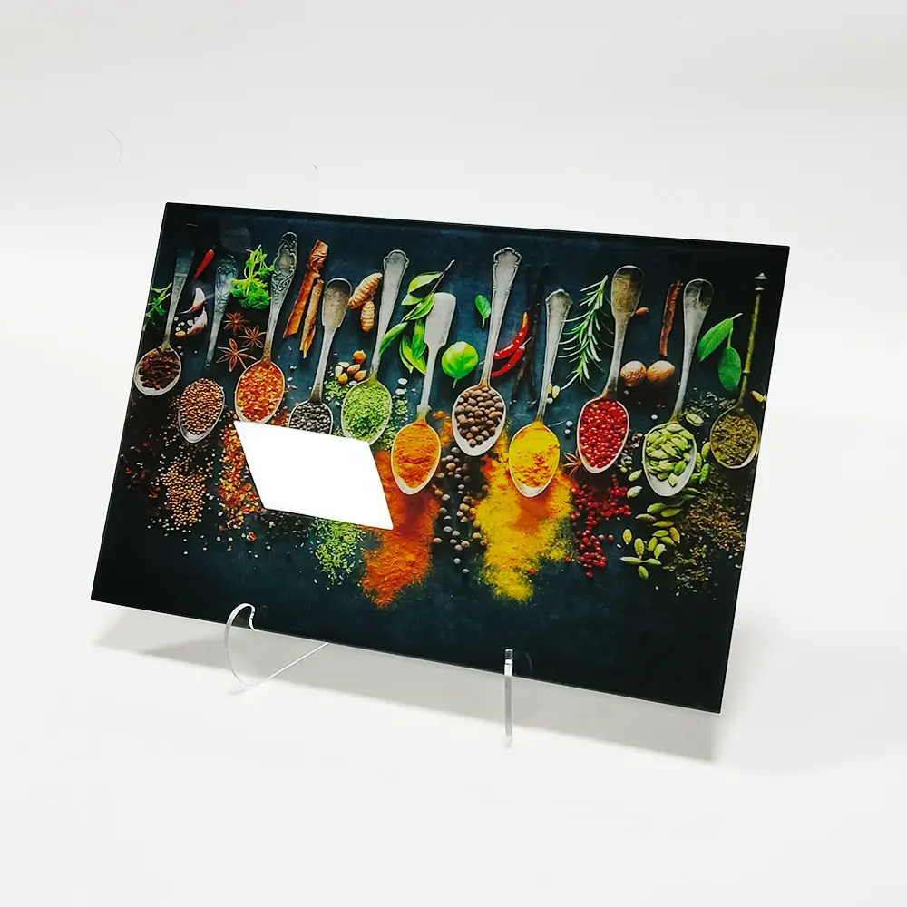Fábrica de espesor personalizado congelador puerta de vidrio digital impresión UV placas de vidrio templado digital impreso hoja de vidrio