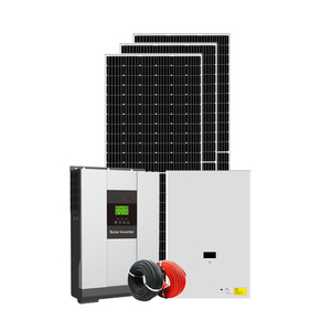 Système d'énergie solaire photovoltaïque tout-en-un 6KW 12KW hors réseau, sur réseau, hybride avec batterie Power Wall SR6KW-HY 6.6kw - Product Image 1