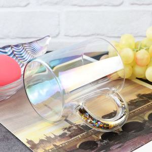 Tazas <span class=keywords><strong>de</strong></span> té iridiscentes con diamantes <span class=keywords><strong>de</strong></span> imitación, tazas <span class=keywords><strong>de</strong></span> cristal con diseño <span class=keywords><strong>de</strong></span> Aurora, sublimación, estrellas coloridas dentro del mango, <span class=keywords><strong>2022</strong></span> - Product Image 3