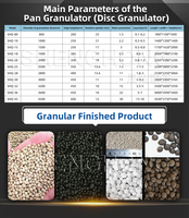 Granulateur à disques pour engrais organiques, machine de granulation de type panier, 2-10 mm, pour la fabrication d'engrais composés NPK