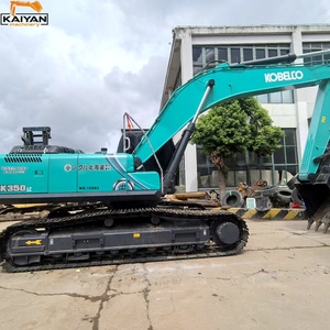 Excavatrice sur chenilles Kobelco SK350 d'occasion, 35 tonnes, pour travaux de terrassement et de construction - Product Image 2
