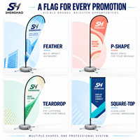 Drapeau à plumes en polyester imprimé numériquement avec logo personnalisé, mât en fibre de carbone à levage automatique, séchage rapide, anti-plis, écologique